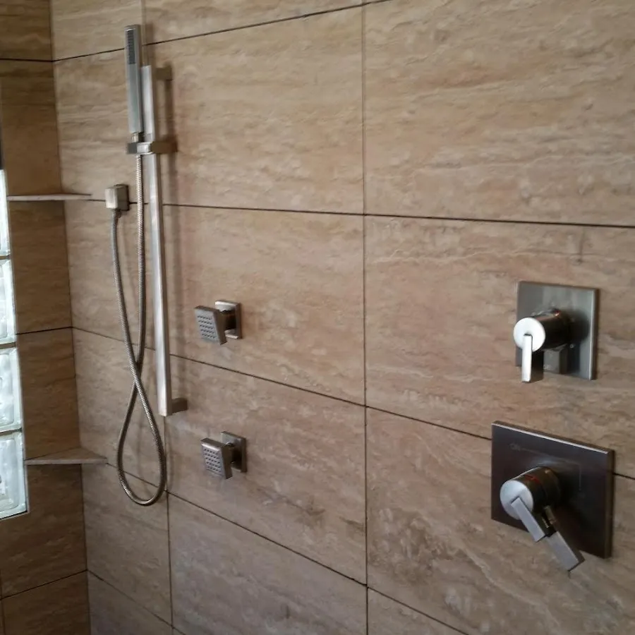 Shower fixture installation for Water Heater Replacement in Garrett